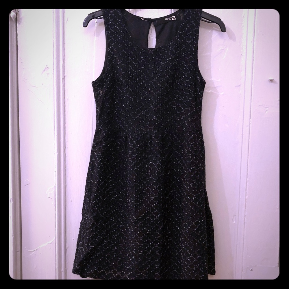 Black Brocade Sheath Dress